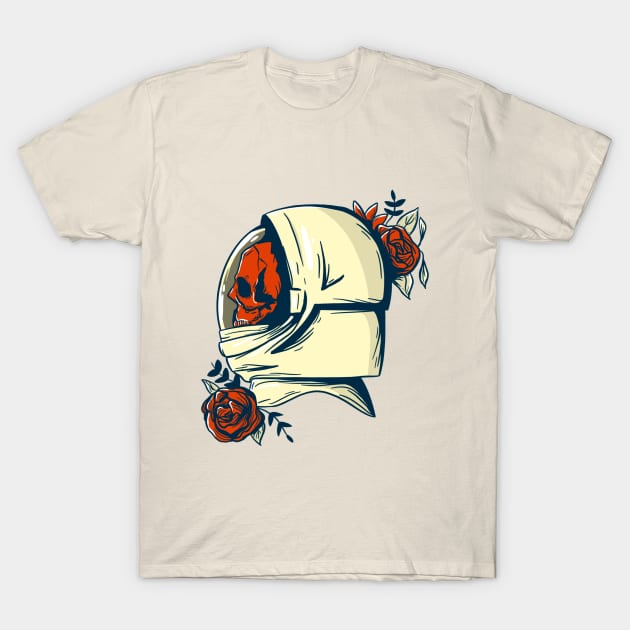 Skeleton Astronaut T-Shirt by Mooxy